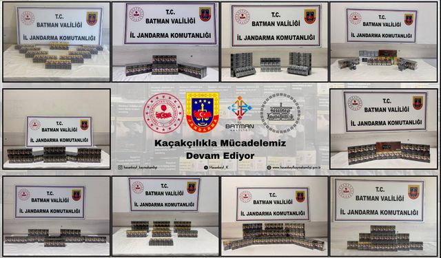 Hasankeyf’te kaçak alkol ve sigara operasyonu
