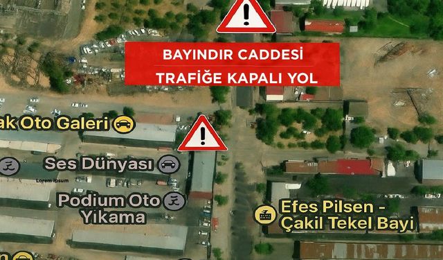 Bingöl'de o cadde 3 gün trafiğe kapatılacak