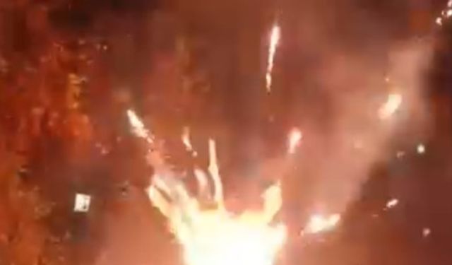 Düğün sonrası havai fişek kazası