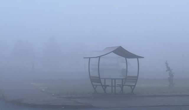 Kayseri'de sis etkili oldu, Görüş mesafesi düştü