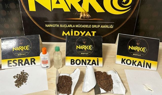 Mardin'de narkotik operasyonu: 3 gözaltı