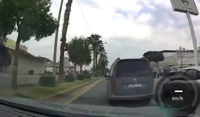 Mersin'de trafikte makas atan sürücü gözaltına alındı