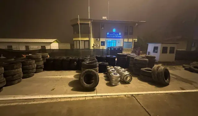 Şanlıurfa’da 2 milyonluk 211 kaçak lastik ele geçirildi