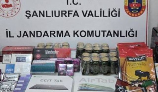 Şanlıurfa'da kaçak ürün operasyonu