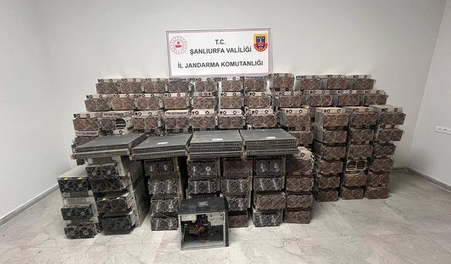 Şanlıurfa’da kripto para operasyonu: 7 milyon TL değerinde cihaz ele geçirildi