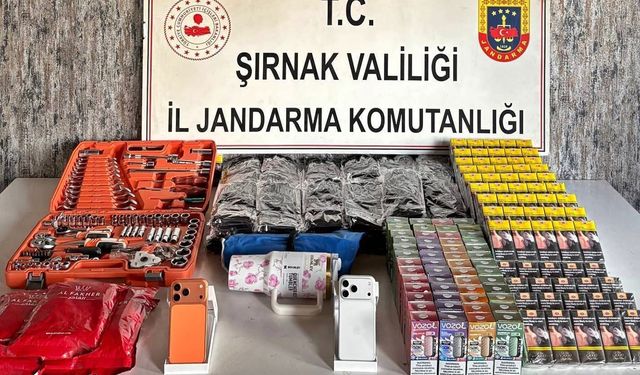 Şırnak’ta 39 milyon TL değerinde kaçak eşya ele geçirildi