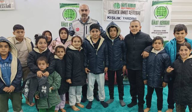 Umut Kervanı, bu kış da Siverek’te yüzlerce minik yüreği ısıttı