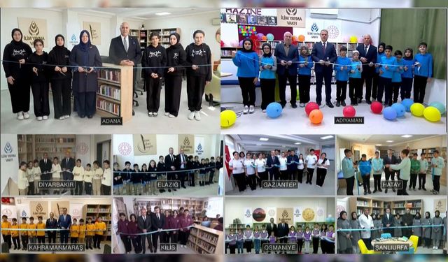 50’nci yıl kütüphanelerinin toplu açılışı yapıldı