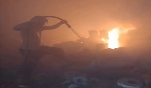 Adana'da alüminyum fabrikasında yangın