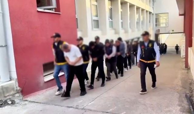 Adıyaman’da suç örgütlerine operasyon: 14 tutuklama