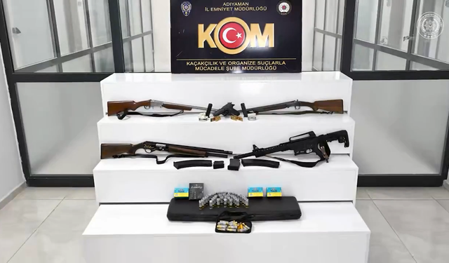 Adıyaman’da silah operasyonu: 7 şüpheli gözaltında