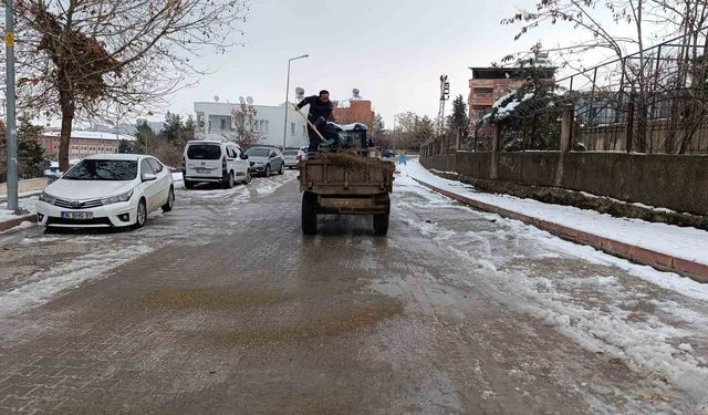 Siirt'te buzlanmaya karşı çalışmalar devam ediyor