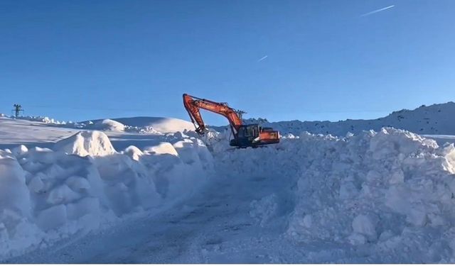 Şırnak'ta karla mücadele çalışmaları devam ediyor
