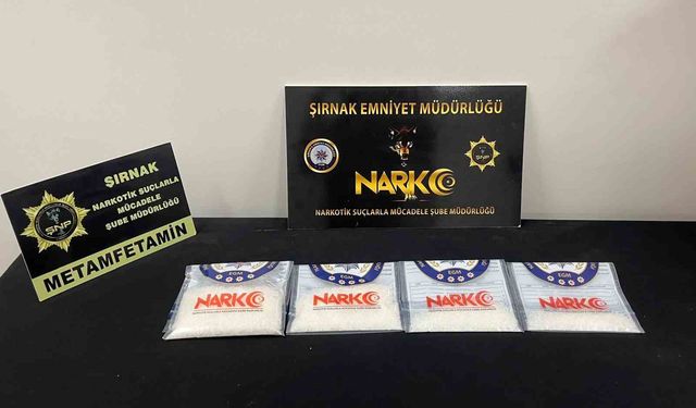 Şırnak'ta yarım kilo metamfetamin ele geçirildi