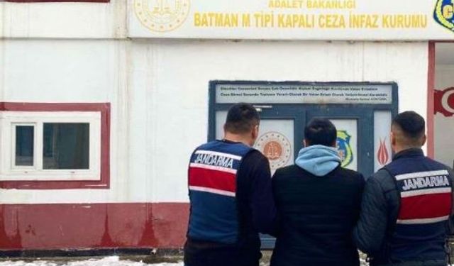 Batman'da aranan hükümlü yakalandı