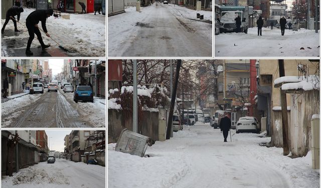 Batman'da mahalle araları kardan geçilmiyor