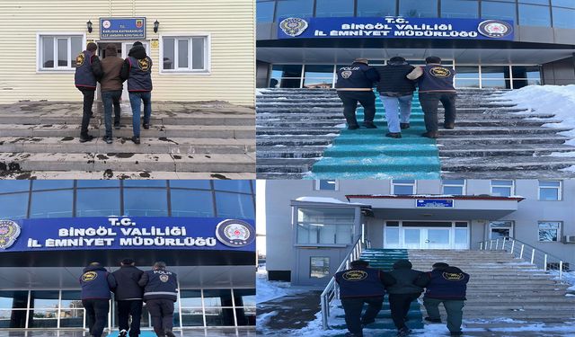 Bingöl’de aranan 7 hükümlü yakalandı