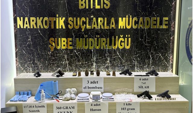 Bitlis’te narkotik operasyonu: 27 tutuklama