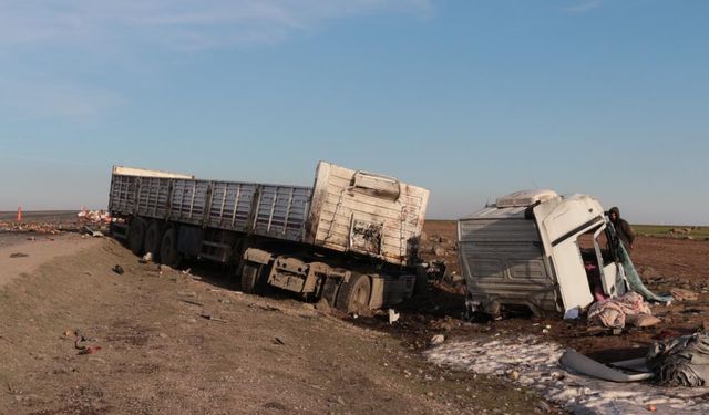 Cizre-Nusaybin yolunda tır kazası: 2 yaralı