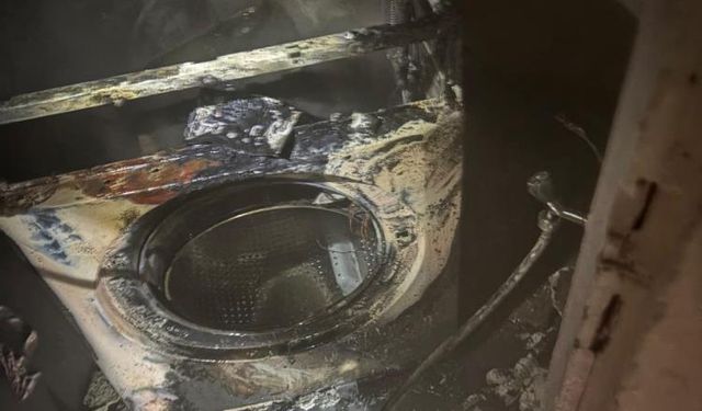 Diyarbakır’da çamaşır makinesi yangını evi küle çevirdi