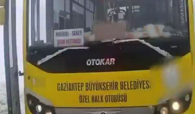 Drift atan otobüs sürücüsünün ehliyetine el konuldu