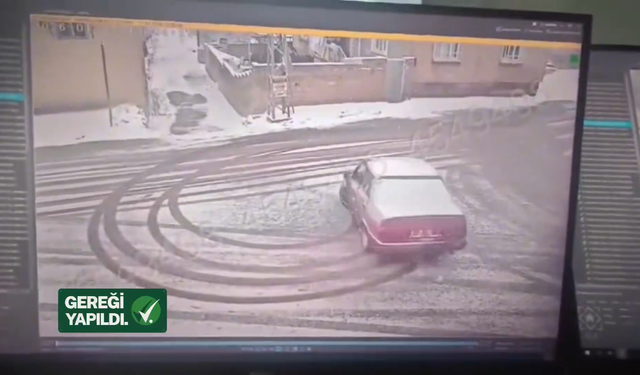 Şahinbey’de drift yapan sürücüye ceza
