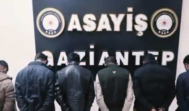 Gaziantep’te hırsızlık çetesi çökertildi: 114 olaya karıştılar