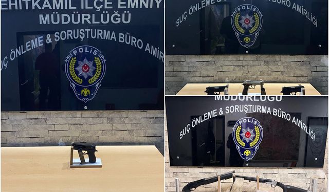 Gaziantep'te ruhsatsız silah operasyonu: 4 şüpheli yakalandı