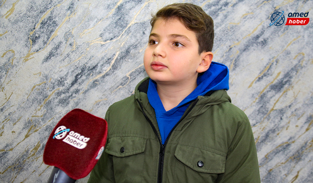 Sözleriyle Türkiye'nin gündemine oturan Diyarbakırlı çocuk Amed Haber'e konuştu