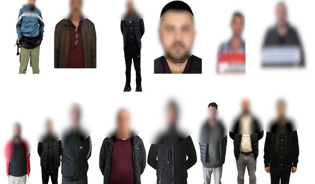 Kırmızı bültenle ve ulusal seviyede aranan 14 kişi Türkiye’ye iade edildi