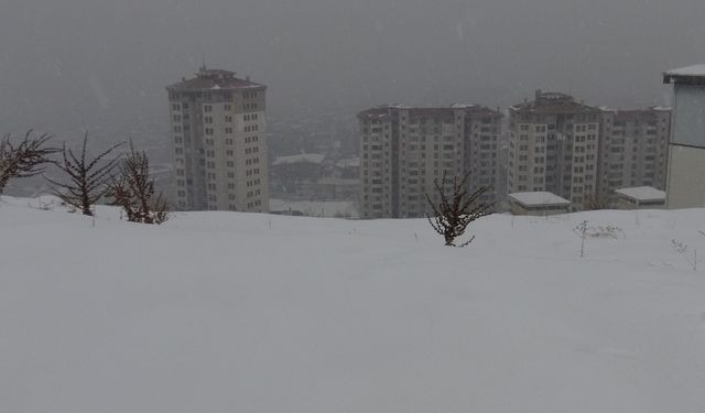 Malatya'da kar yağışı bir aydır aralıklarla devam ediyor