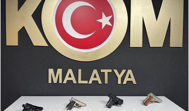 Malatya’da ruhsatsız silah operasyonu: 3 gözaltı