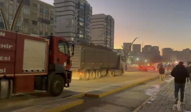 Mardin'de kireç fabrikasında yangın