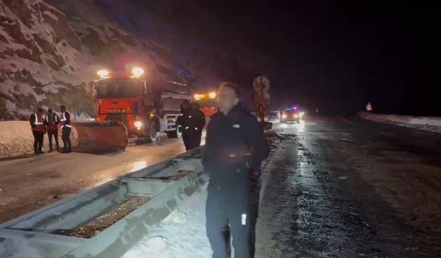 Van-Bitlis kara yolu çığ nedeniyle ulaşıma kapandı