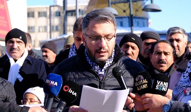 Van’da Gazze'ye destek etkinliği düzenlendi