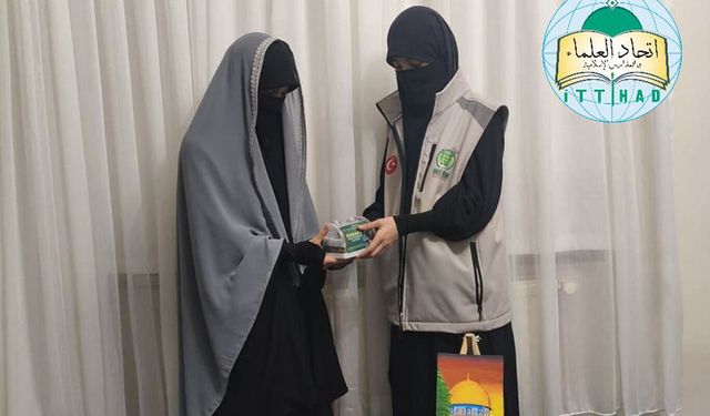 Van’da kız medresesi öğrencilerinden Gazze’ye anlamlı bağış