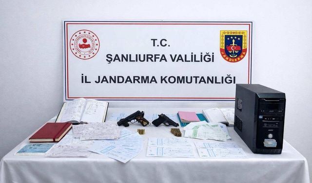 Şanlıurfa'da tefecilik operasyonu: 2 gözaltı