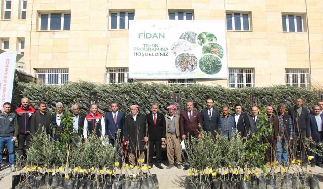 Şırnak'ta 25 bin 200 fidan toprakla buluştu: 810 dekar meyve bahçesi oluyor