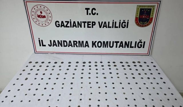 Gaziantep’te tarihi eser operasyonu: 195 sikke ele geçirildi