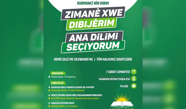 HÜDA PAR, Mardin’de “Ana Dilimi Seçiyorum” paneli düzenleyecek