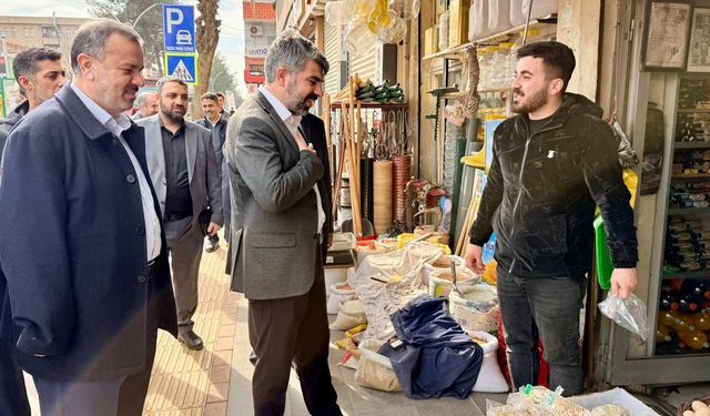 HÜDA PAR Milletvekili Dinç, Bismil’de esnafı ziyaret etti