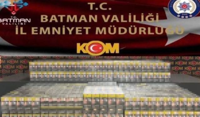 Batman’da kaçak sigara operasyonu