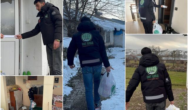 Umut Kervanı’ndan Karakoçan’da Ramazan öncesi ihtiyaç sahiplerine yardım