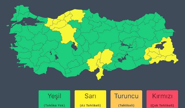 18 il için "sarı" kodlu uyarı: Sağanak, kar ve fırtına bekleniyor