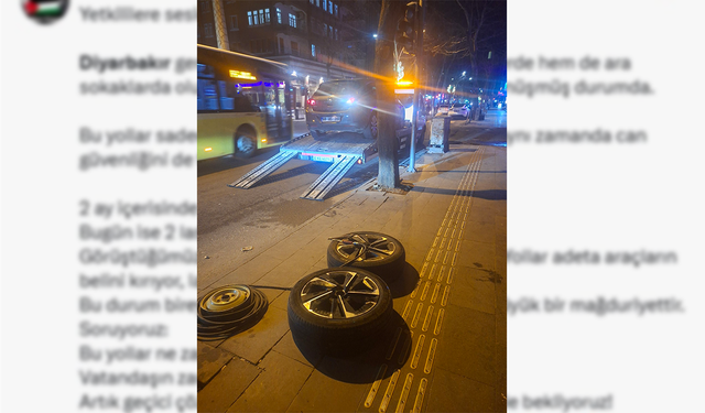 Diyarbakır'da bozulan yollar tepki çekiyor: Çözüm bekliyoruz