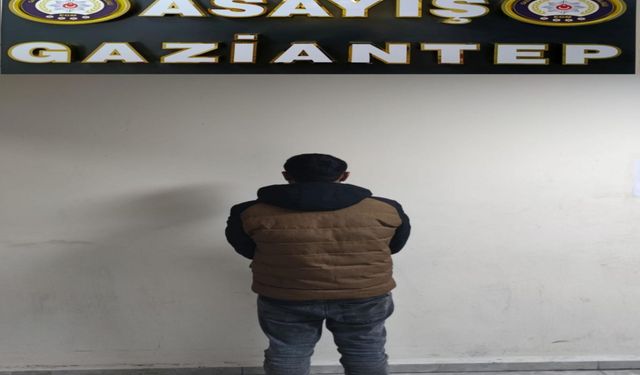 Gaziantep'te 15 yıl hapis cezası bulunan şüpheli yakalandı