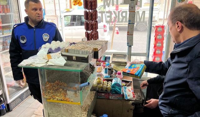 Siverek’te zabıta bayramda torpil denetimi yaptı