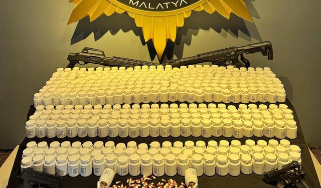 Malatya'da narkotik ve silah operasyonu: 4 gözaltı