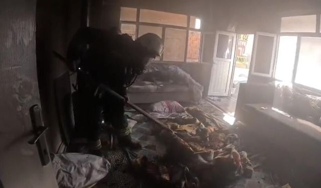 Mardin’de müstakil evde çıkan yangın söndürüldü