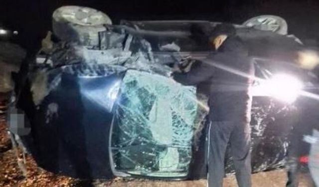 Mardin'de otomobil takla attı: 5 yaralı